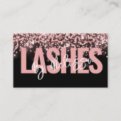 Moderne Typografie Schönheit Makeup Artist Lashes Visitenkarte (Vorderseite)