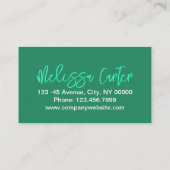 Moderne Typografie Schönheit Makeup Artist Lashes Visitenkarte (Rückseite)