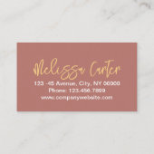 Moderne Typografie Schönheit Makeup Artist Lashes Visitenkarte (Rückseite)