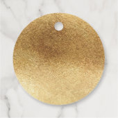 Moderne Typografie schwarz und gold 60. Geburtstag Geschenkanhänger (Rückseite)