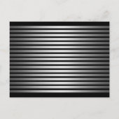 Moderne Typografie | Schwarz und Silber Save the D Ankündigungspostkarte (Rückseite)