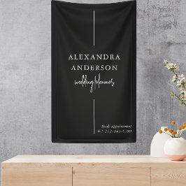 Moderne Typografie Schwarz/Weiß Elegant Minimal Banner