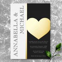 Moderne Typografie Schwarz-weiß Hochzeit