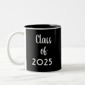 Moderne Typografie-Schwarz-weiße Klasse der Tasse (Links)