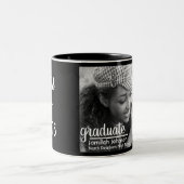 Moderne Typografie-Schwarz-weiße Klasse der Tasse (Mittel)