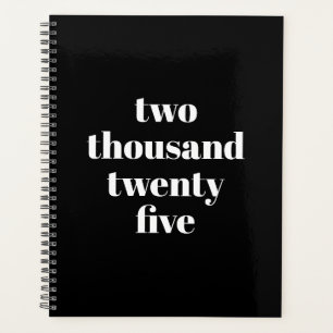 Moderne Typografie Schwarz-weißer, benutzerdefinie Planer