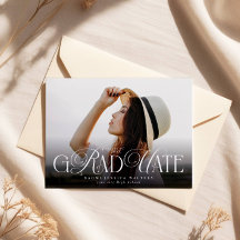 Moderne Typografie Senior-Foto Elegante Abschlussf