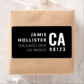 Moderne Typografie sieht schwarz/weiß Rücksendeadr (Insitu)