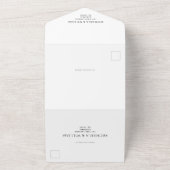 Moderne Typografie Single Foto Hochzeit All In One Einladung (Außenbereich)