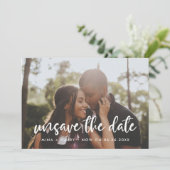 Moderne Typografie Speichern Sie die Datumskarte Ankündigung (Stehend Vorderseite)