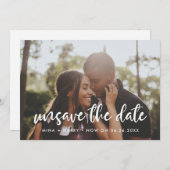 Moderne Typografie Speichern Sie die Datumskarte Ankündigung (Vorne/Hinten)