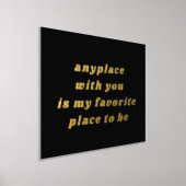 Moderne Typografie Sweet Romantic Black + Gold Foliendrucke (Ablage )