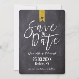 Moderne Typografie-Tafel Kein Foto Save The Date