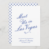 Moderne Typografie trifft uns | Hochzeitsstichtag Einladung (Vorne/Hinten)