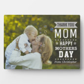 Moderne Typografie überlagert Happy Mother Day Fot Fotoplatte (Vorderseite)