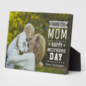 Moderne Typografie überlagert Happy Mother Day Fot Fotoplatte (Seite)