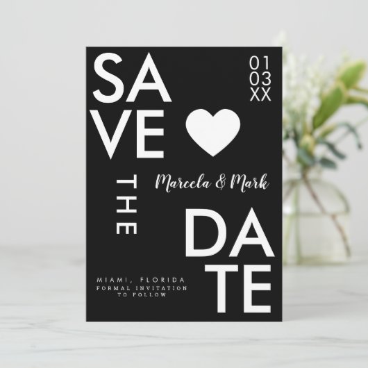 Moderne Typografie und Abstrakte Rettung der Daten Karte (Stehend Vorderseite)