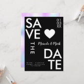 Moderne Typografie und Abstrakte Rettung der Daten Karte (Vorderseite/Rückseite Beispiel)