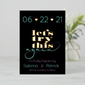 Moderne Typografie versuchen wir es noch einmal. Folieneinladung (Stehend vorne)