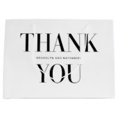 Moderne Typografie: Vielen Dank für Ihr Geschenk Große Geschenktüte (Vorderseite)