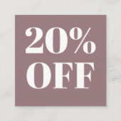 Moderne Typografie Vielen Dank für Ihr kleines Unt Rabattkarte (Vorderseite)