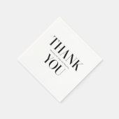 Moderne Typografie: Vielen Dank Serviette (Ecke)