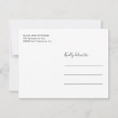 Moderne Typografie virtuelle Dusche Danke (Rückseite)