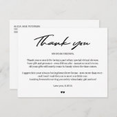 Moderne Typografie virtuelle Dusche Danke (Vorne/Hinten)