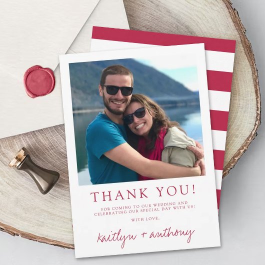 Moderne Typografie Viva Magenta Minimalistisches F Dankeskarte