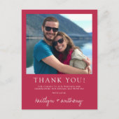 Moderne Typografie Viva Magenta Minimalistisches F Postkarte (Vorderseite)