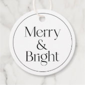 Moderne Typografie Weihnachtshang-Tag Geschenkanhänger (Vorderseite)