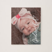 Moderne Typografie Werden Sie mein Foto meiner Mut Puzzle (Vertikal)