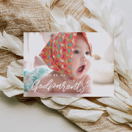 Moderne Typografie Werden Sie meine Eltern-Karte s Einladung