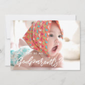 Moderne Typografie Werden Sie meine Eltern-Karte s Einladung (Vorderseite)