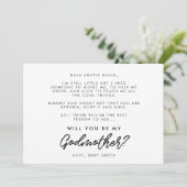 Moderne Typografie Werden Sie meine Mutterkarte se Einladung (Stehend Vorderseite)