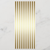 Moderne Typografie | White & Gold Hochzeitsprogram Programm (Rückseite)