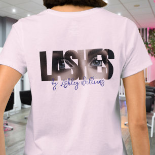 Moderne Typografie "Wimpern von" Wimpernkünstlerin T-Shirt