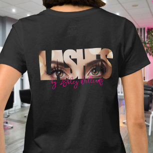Moderne Typografie "Wimpern von" Wimpernstylistist T-Shirt