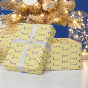 Moderne Typografie Xmas Weihnachten Geschenkpapier