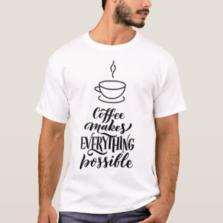 Moderne typografische Kaffeekonzerne T-Shirt