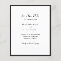 Moderne typografische minimalistische Hochzeit - T