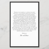 Moderne typografische minimalistische Hochzeitsmen Flyer (Hinten)