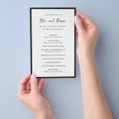 Moderne typografische minimalistische Hochzeitspro Flyer (Handgriff)
