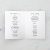 Moderne typografische minimalistische katholische  programm (Innenseite)