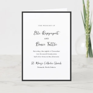 Moderne typografische minimalistische katholische  programm