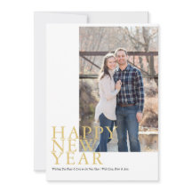 Moderne typografische Neujahrskarte