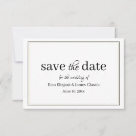 Moderne typografische Save the Date-Karte RSVP Karte