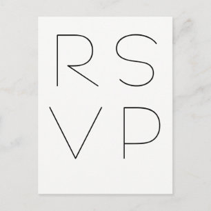 Moderne typografische uAwg Postkarten