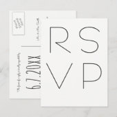 Moderne typografische uAwg Postkarten (Vorne/Hinten)