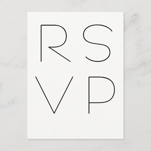Moderne typografische uAwg Postkarten (Vorderseite)
